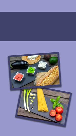 Story Template für mediteranes Essen mit Fotos