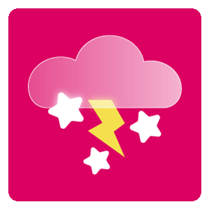 Icon für bedeckt mit Schneegewitter