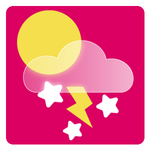 Icon für verschieden bewölkt mit Schneegewitter